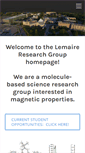 Mobile Screenshot of lemaireresearchgroup.com